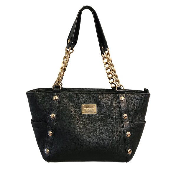 Michael Kors Delancy Pebbled Leather Shoulder Bag - Picture 1 of 12